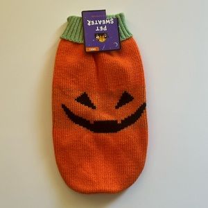 NWT Pumpkin Pet Sweater